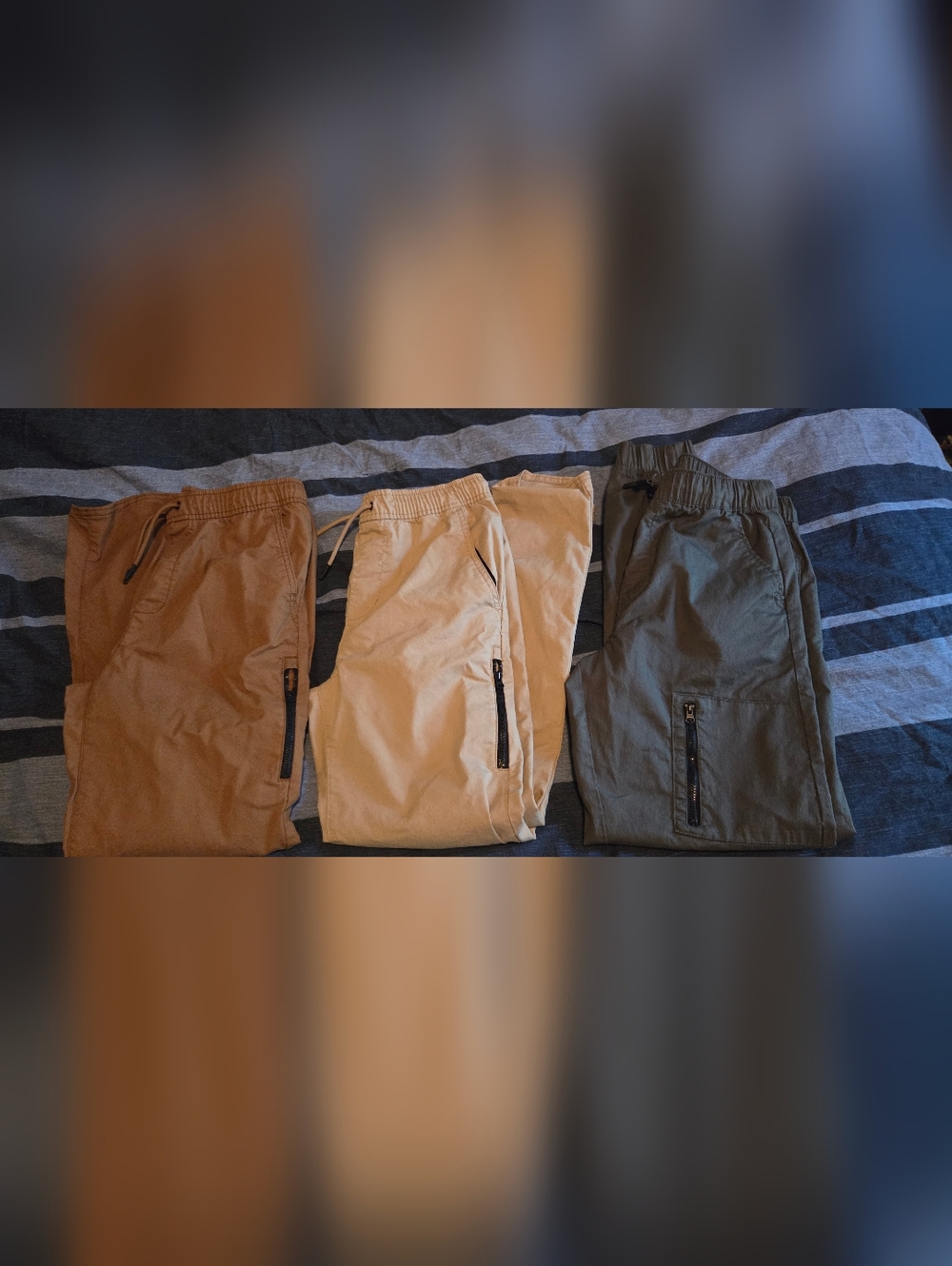 Three Pairs Boys Dressy Jogger-style Pants XL